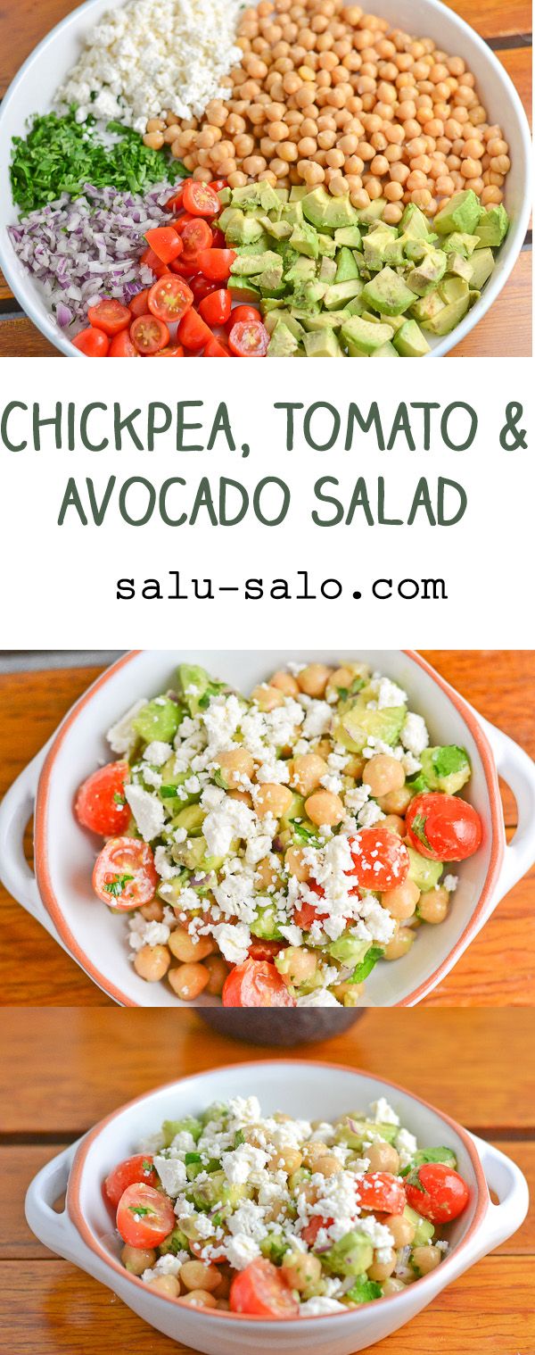 Chickpea, Tomato and Avocado Salad