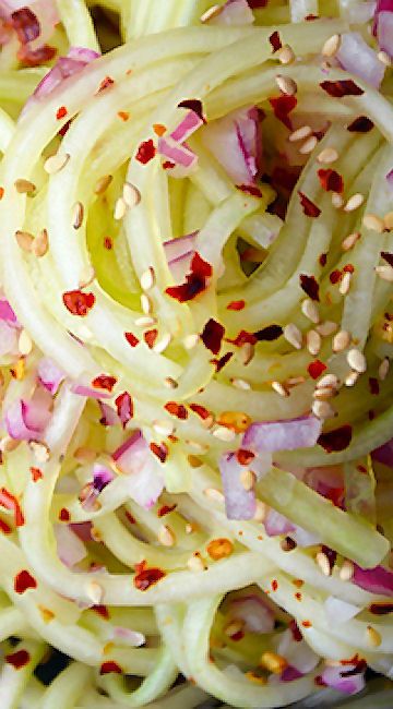 Chilled Sweet and Sour Cucumber Noodles