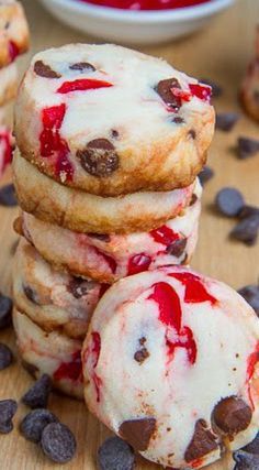 Chocolate and Maraschino Cherry Shortbread Cookies