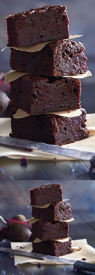 Chocolate-beet brownies