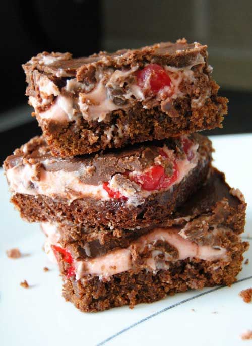 Chocolate Cherry Chunk Brownies