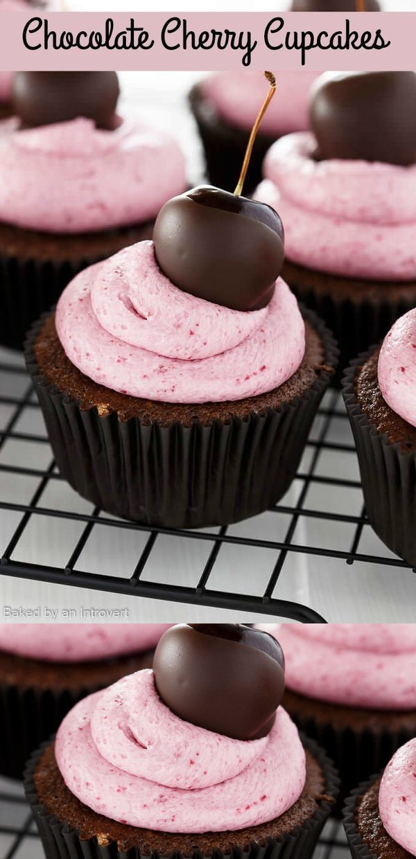 Chocolate Cherry Cupcakes