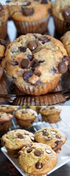 Chocolate Chip Banana Muffins