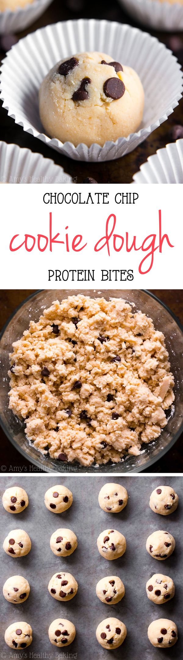 Chocolate Chip Cookie Dough Protein Bites