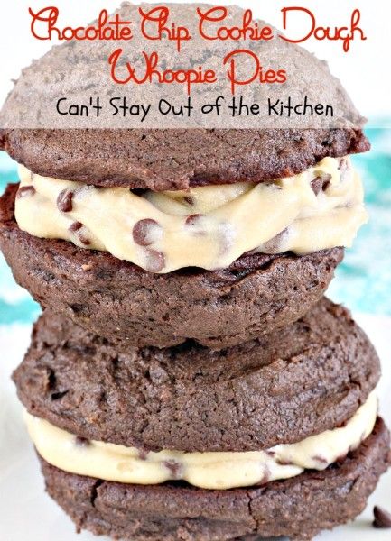 Chocolate Chip Cookie Dough Whoopie Pies