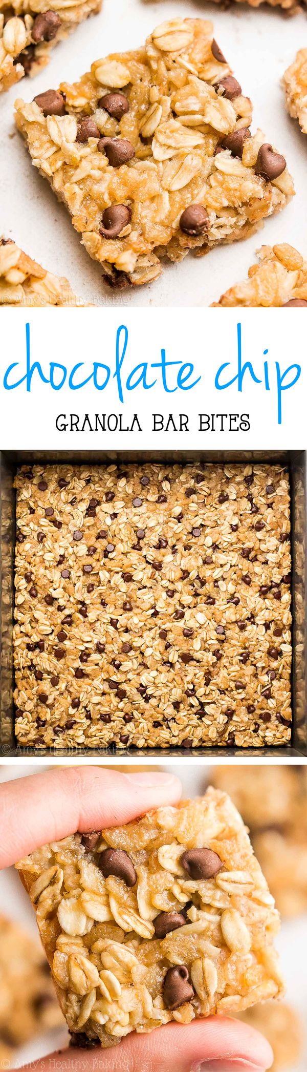 Chocolate Chip Granola Bar Bites