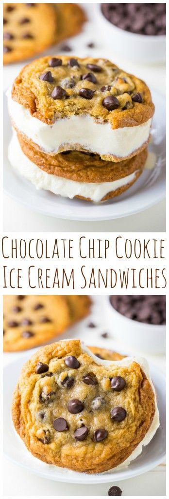 Chocolate Chip Ice Cream Sandwiches