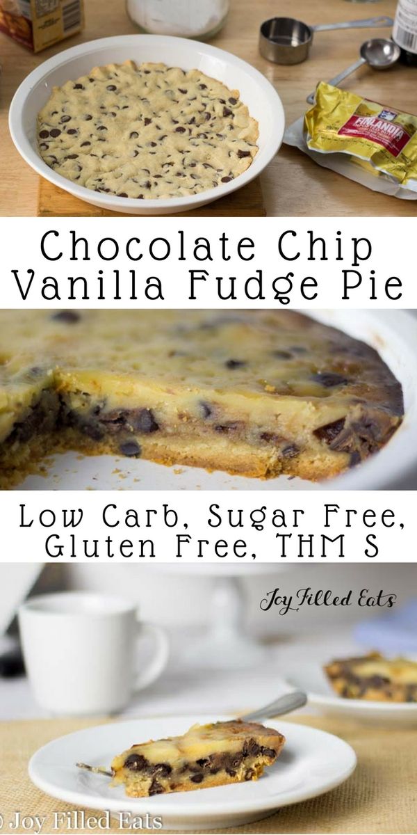 Chocolate Chip Vanilla Fudge Pie