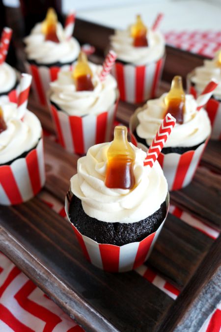 chocolate Coca Cola cupcakes