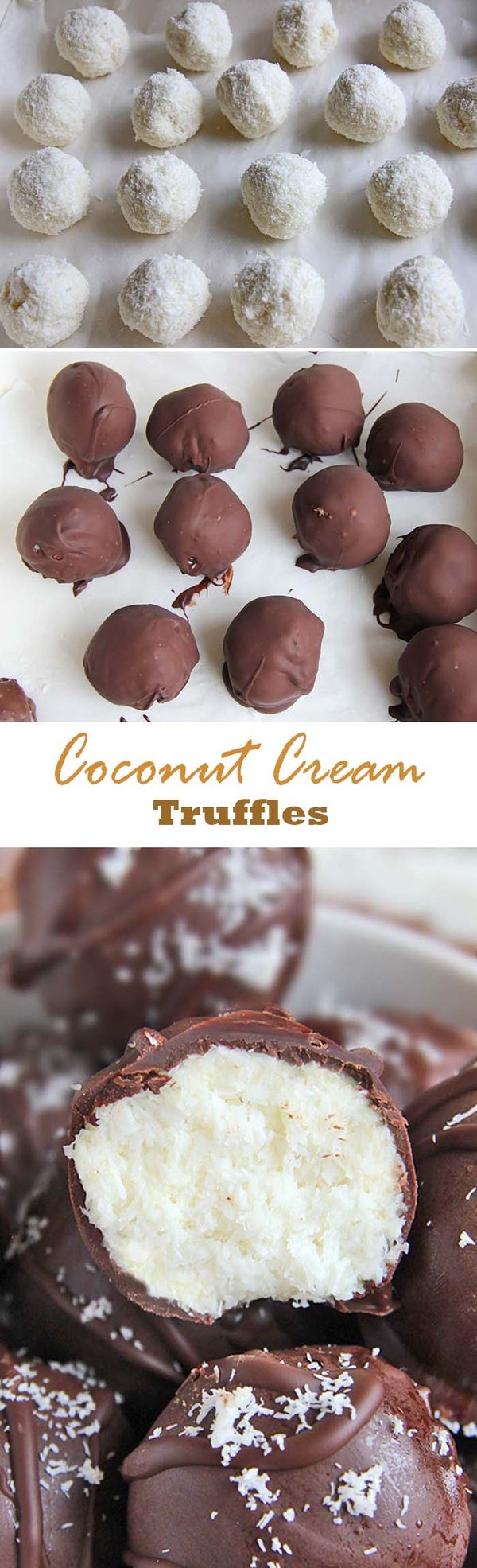 Chocolate Coconut Cream Truffles