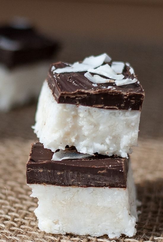 Chocolate Covered Coconut Bars