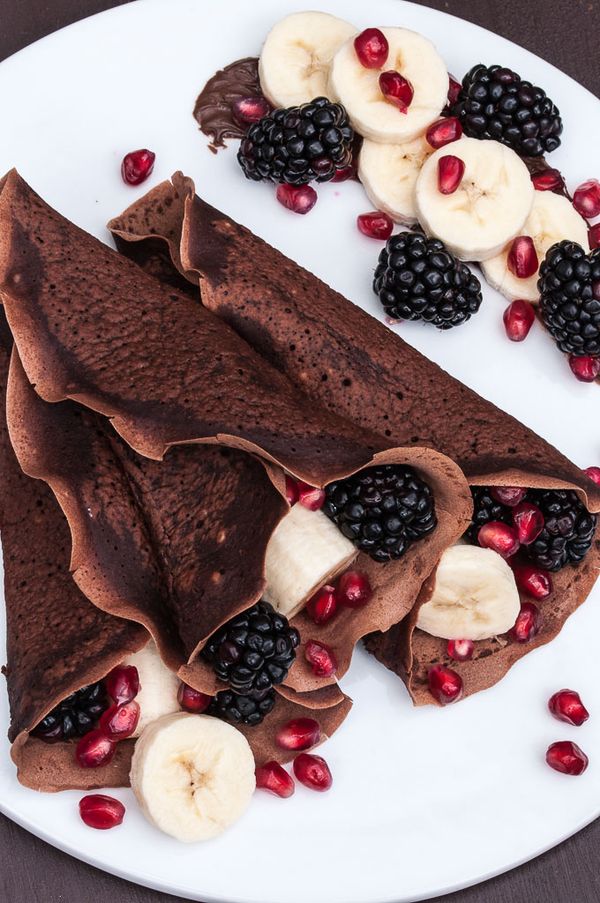 Chocolate Crepes from The Make Ahead Vegan