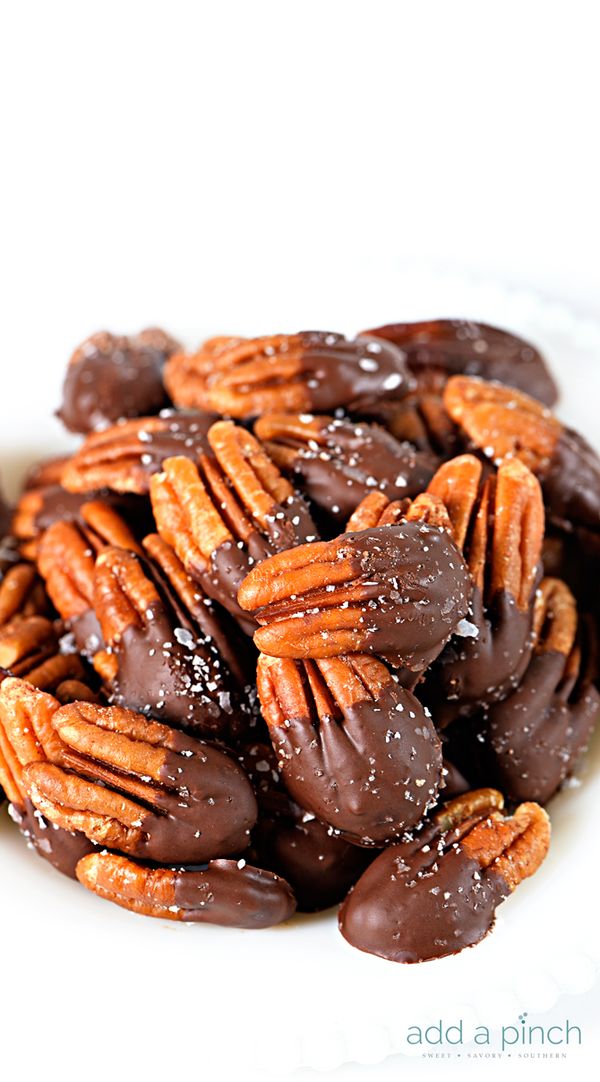 Chocolate Dipped Pecans