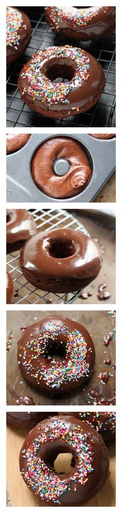 Chocolate Glazed Chocolate Banana Donuts