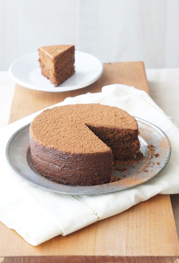 Chocolate Hazelnut Polenta Cake