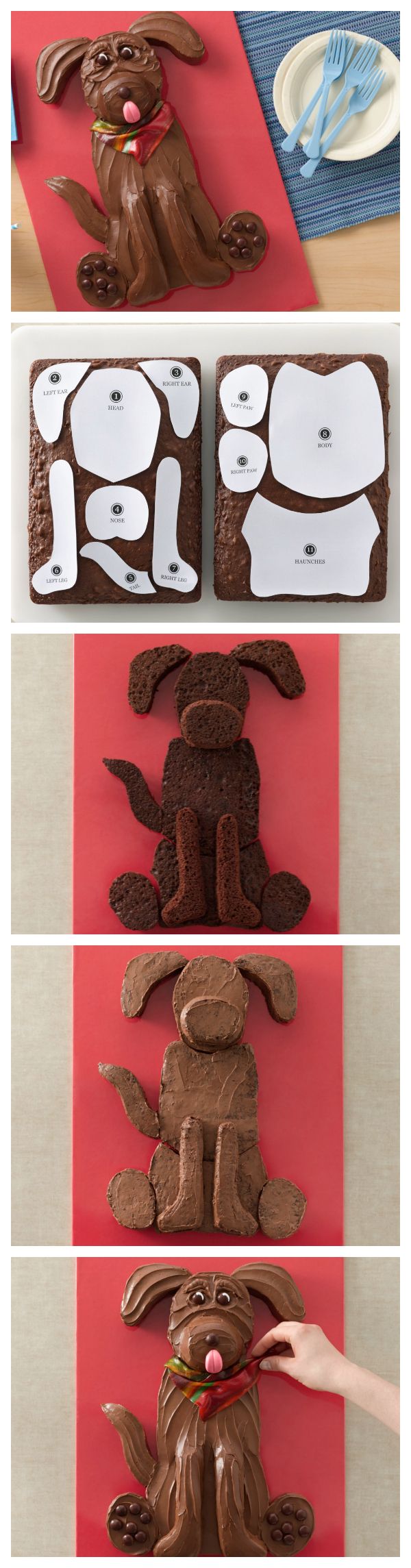 Chocolate Lab Dog Cake