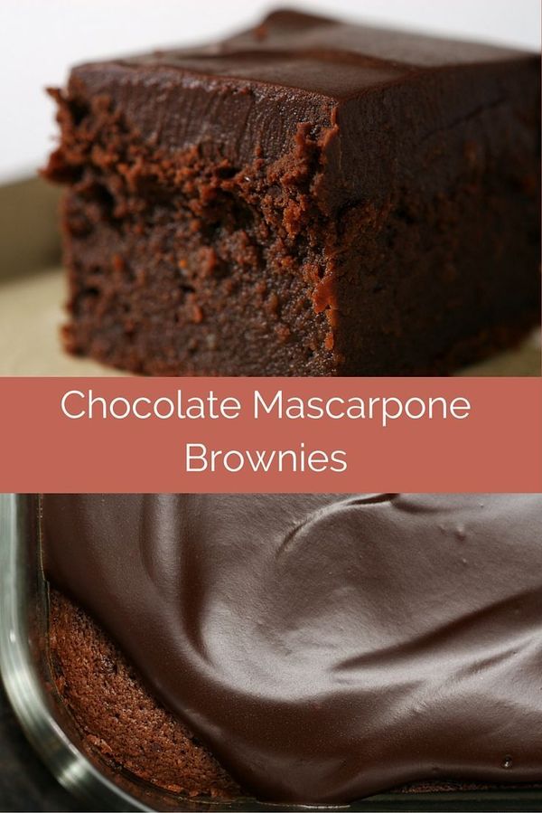 Chocolate Mascarpone Brownies