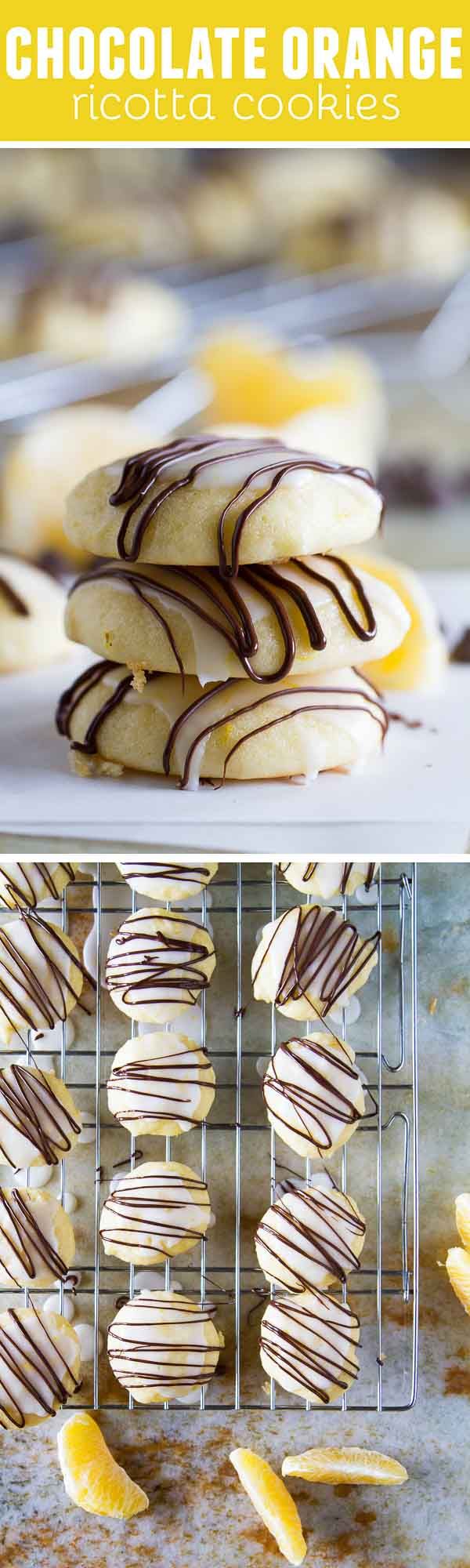 Chocolate Orange Ricotta Cookies