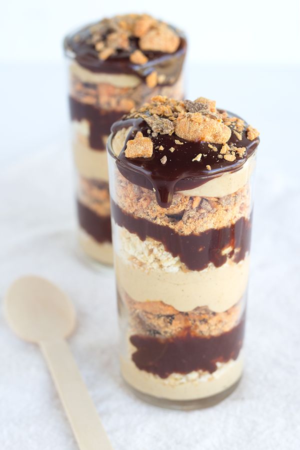 Chocolate Peanut Butter Crunch Trifles