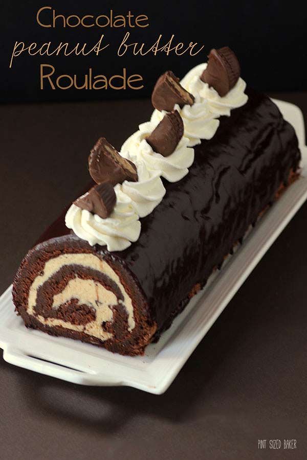 Chocolate Peanut Butter Roulade