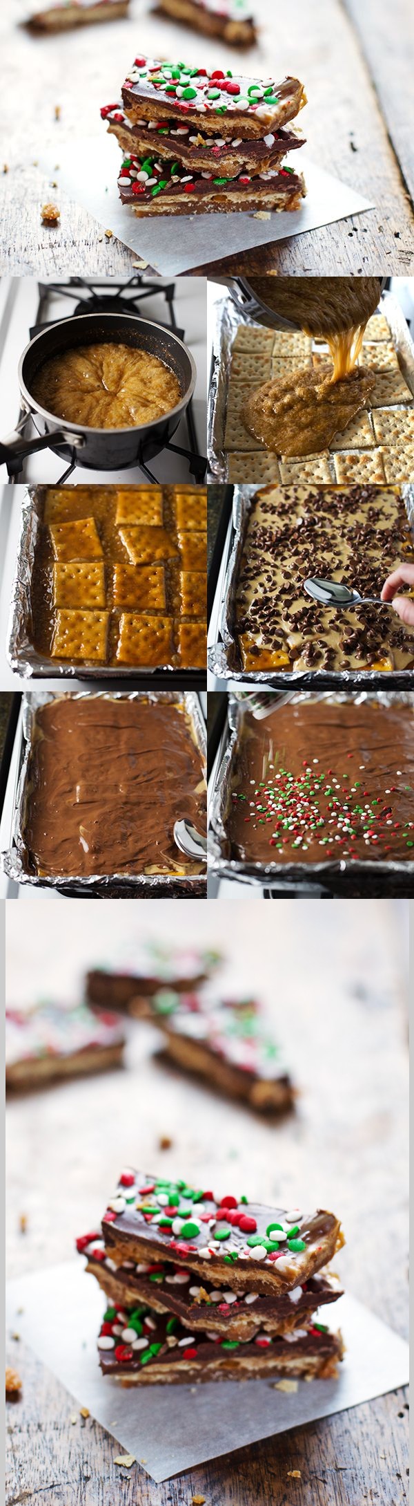 Chocolate Peanut Butter Saltine Toffee