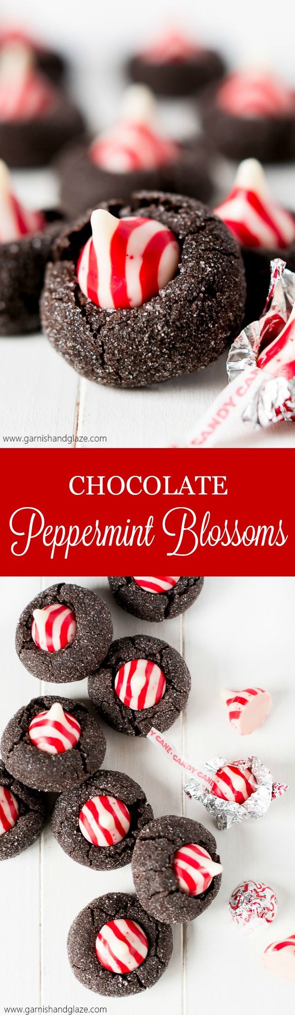 Chocolate Peppermint Blossoms