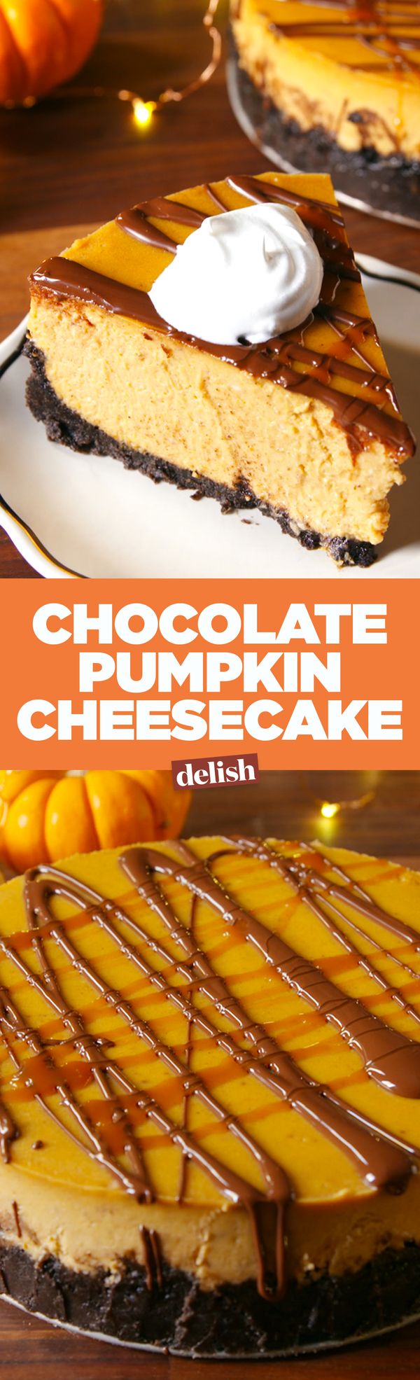 Chocolate Pumpkin Cheesecake