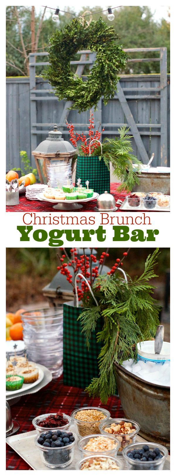 Christmas Brunch Yogurt Bar