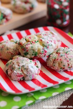 Christmas Gooey Butter Cookies