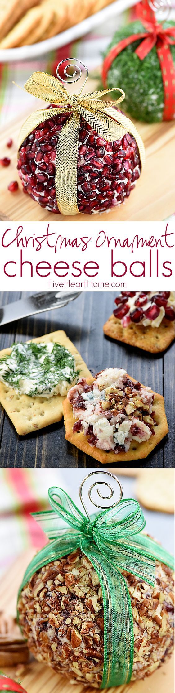 Christmas Ornament Cheese Balls