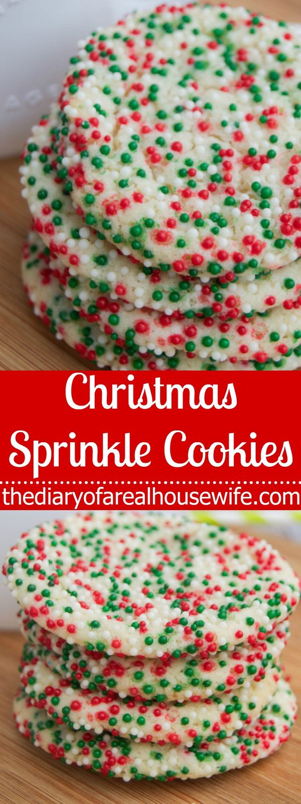 Christmas Sprinkle Cookies