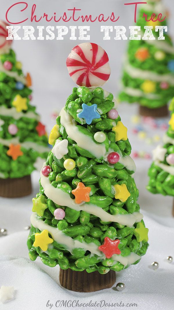 Christmas Tree Krispie Treat