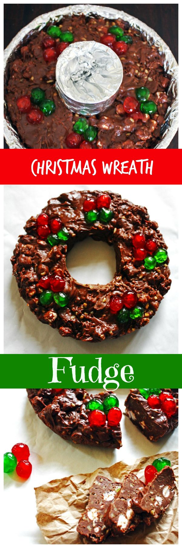 Christmas Wreath Fudge