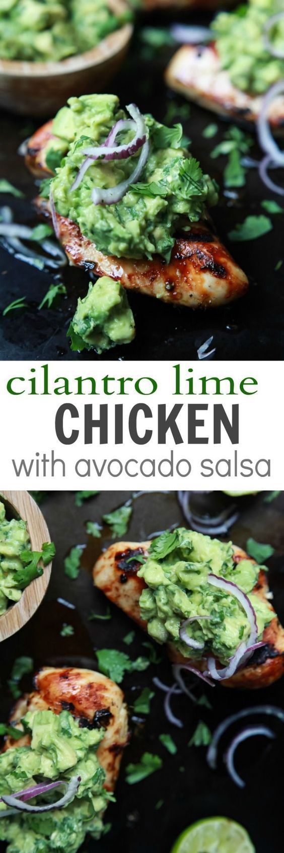 Cilantro Lime Chicken with Avocado Salsa