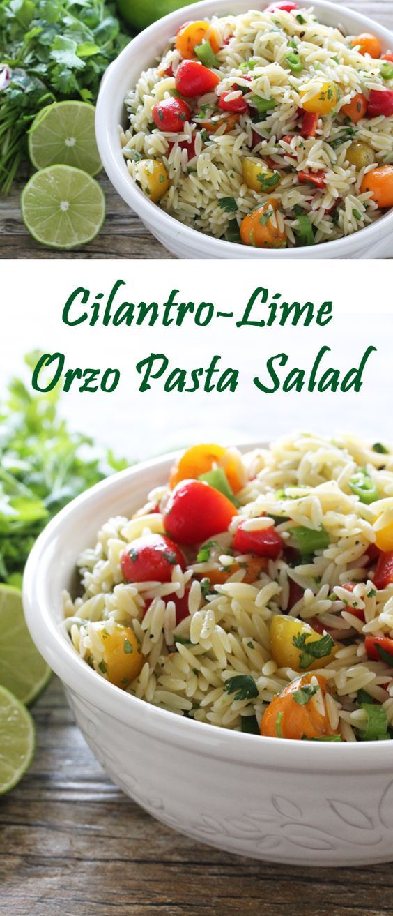 Cilantro-Lime Orzo Pasta Salad