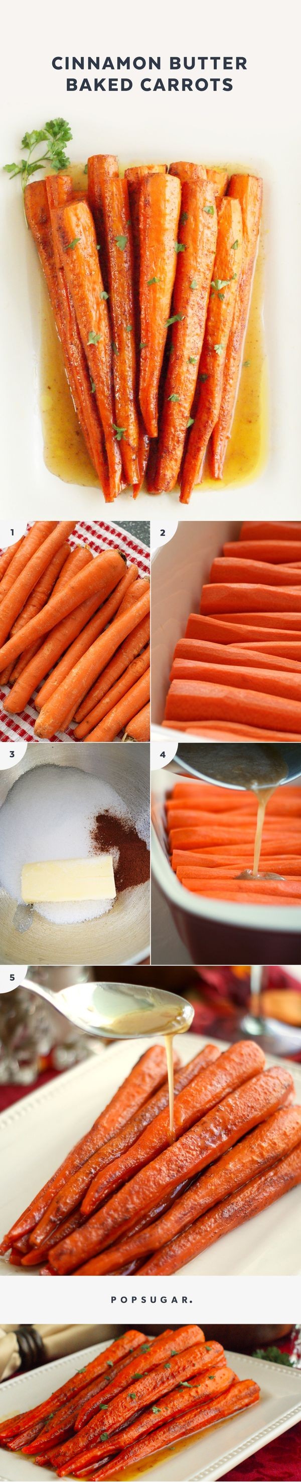 Cinnamon Butter Baked Carrots