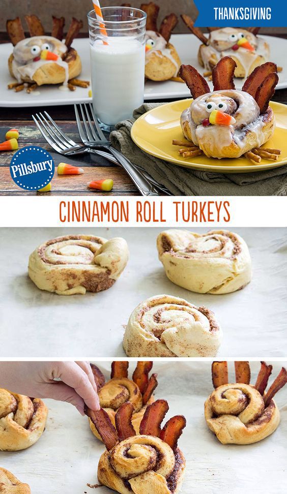 Cinnamon Roll Turkeys