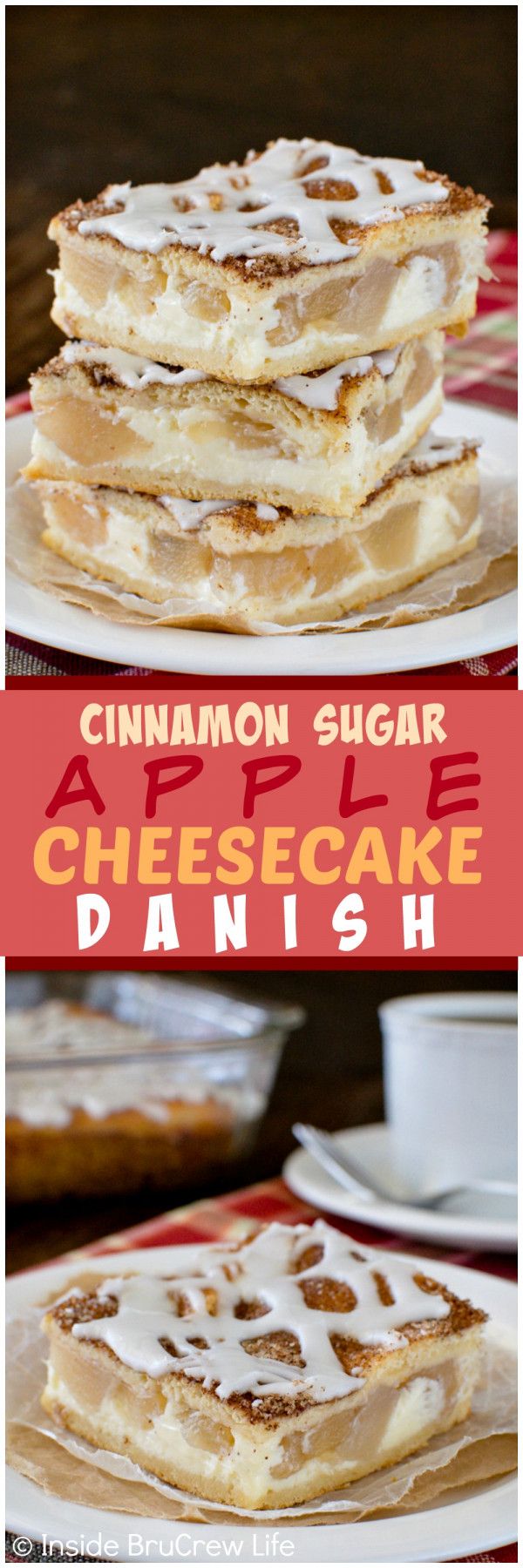 Cinnamon Sugar Apple Cheesecake Danish