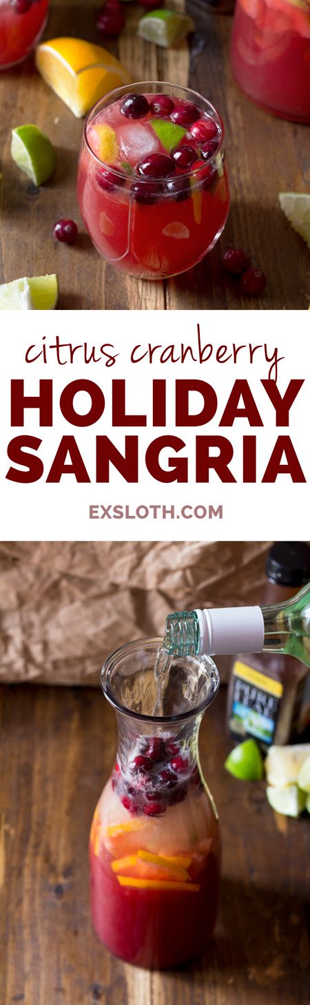 Citrus Cranberry Holiday Sangria