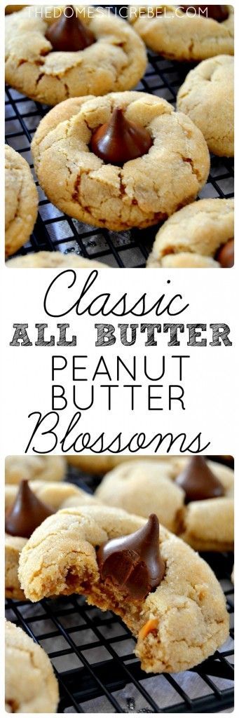 Classic, All Butter Peanut Butter Blossoms