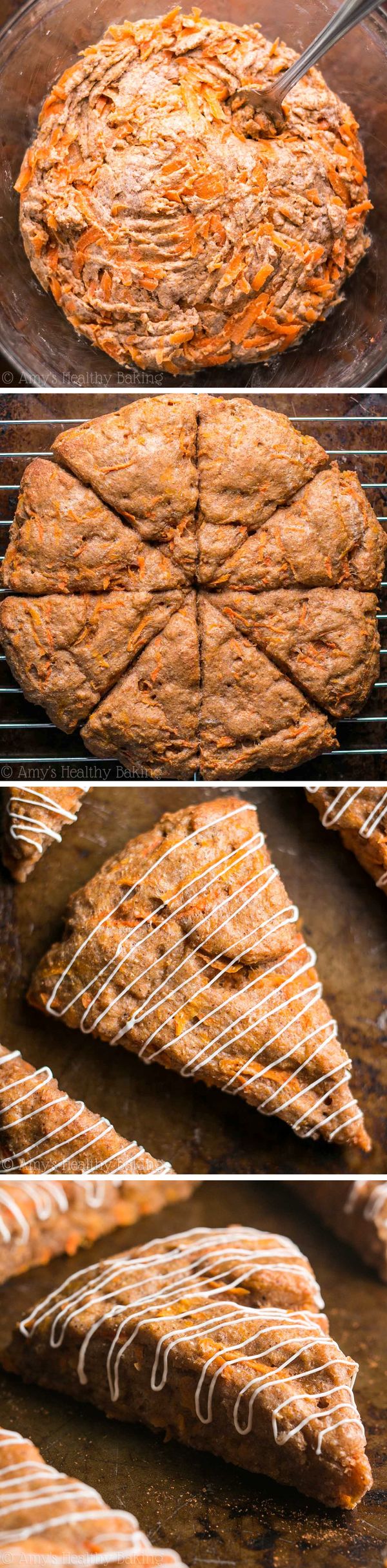 Clean Carrot Cake Scones