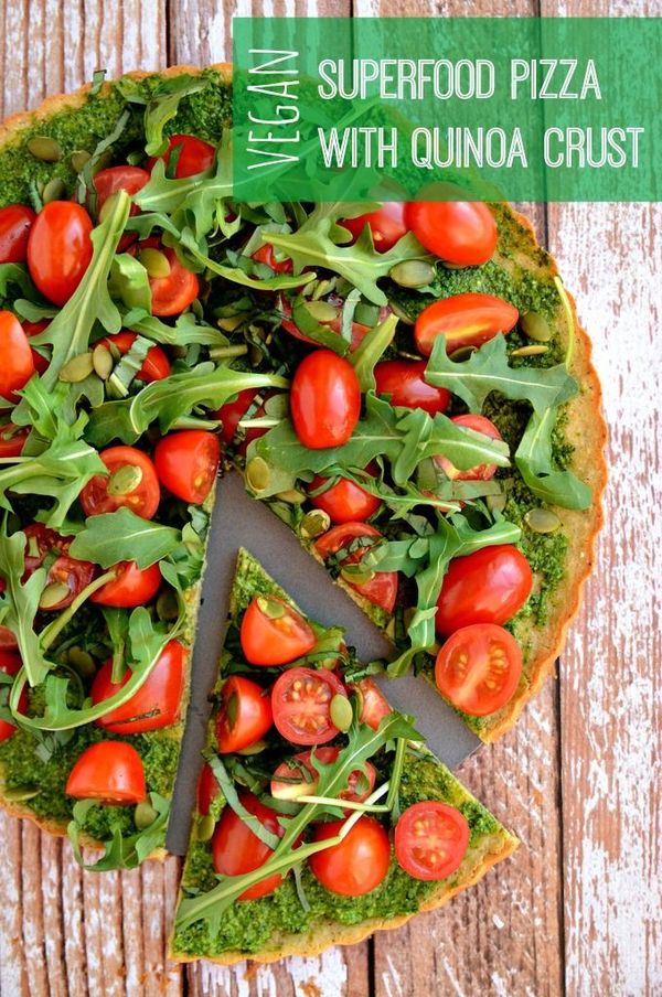 Clean + Green Superfood Pizza