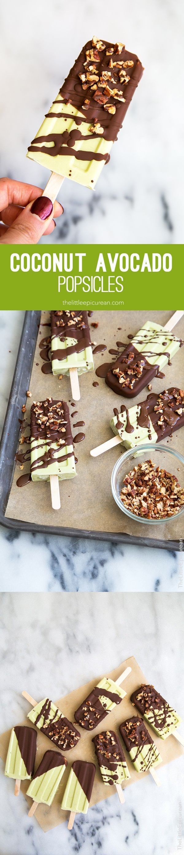 Coconut Avocado Popsicles