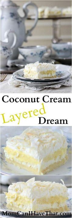 Coconut Cream Layered Dream | low carb, gluten-free