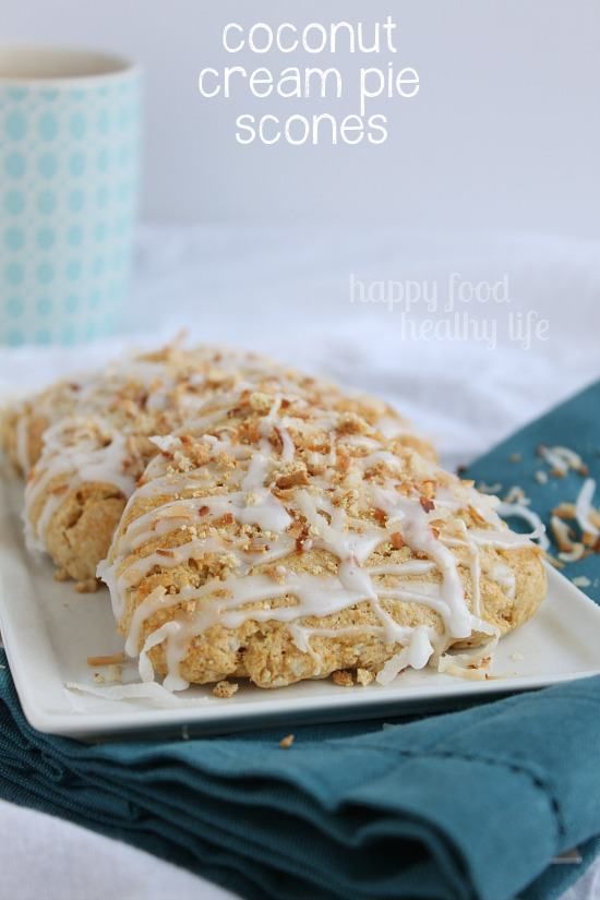 Coconut Cream Pie Scones