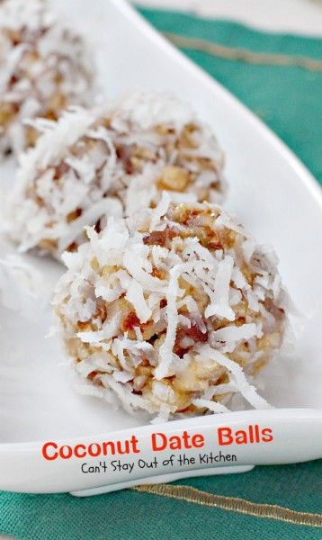 Coconut Date Balls