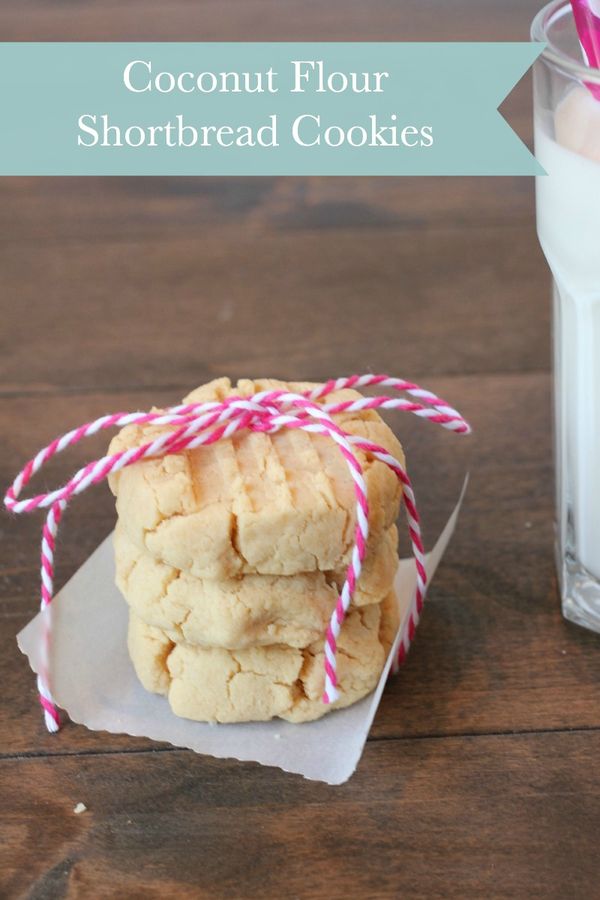 Coconut Flour Shortbread Cookies