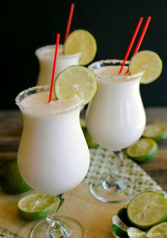 Coconut Lime Frozen Margaritas