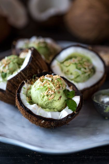 Coconut Milk and Avocado Ice Cream