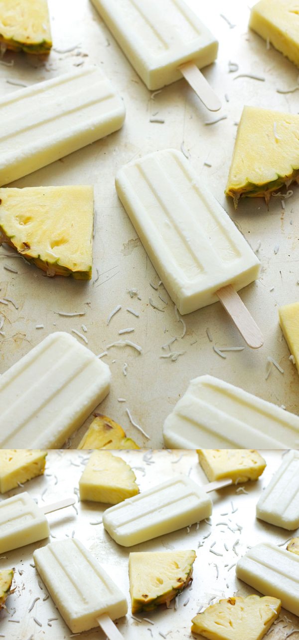 Coconut Pineapple Yogurt Pops